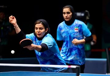 صعود مقتدرانه تیم ملی بانوان تنیس روی میز ایران به نیمه نهایی