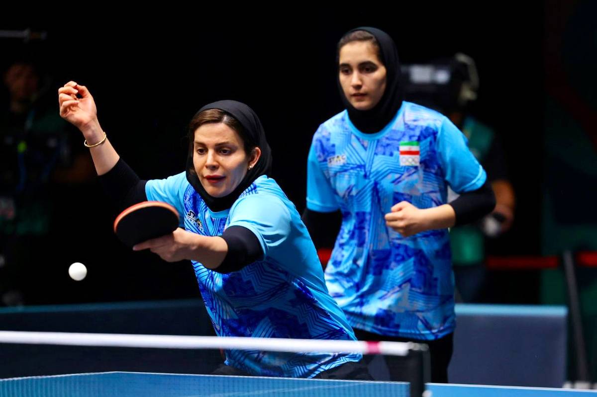 صعود مقتدرانه تیم ملی بانوان تنیس روی میز ایران به نیمه نهایی