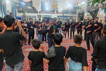 مراسم عزاداری شب تاسوعای حسینی در مسجد جامع شهر بار