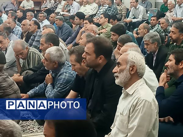 مراسم نخستین سالگرد شهادت شهدای خدمت در مسجد الهادی نیشابور 
