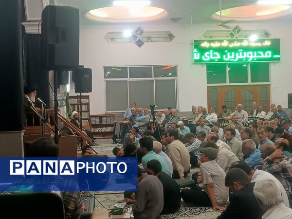 مراسم نخستین سالگرد شهادت شهدای خدمت در مسجد الهادی نیشابور 