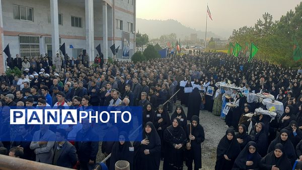 اجتماع فاطمیون و تشییع پیکر 2 شهید گمنام در تالش