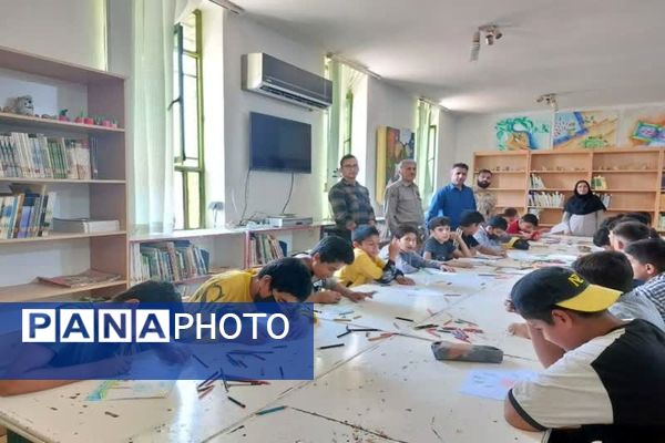 برگزاری ایستگاه نقاشی در کانون پرورش فکری شهرستان باشت