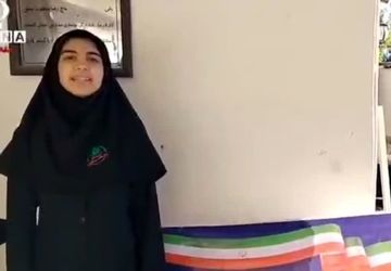 طنین فریاد استکبارستیزی دانش‌آموزان در مدرسه سادات کردکوی