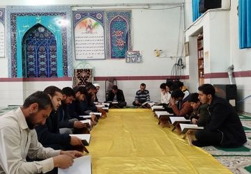 برگزاری مراسم جزء خوانی قرآن کریم در مسجد صاحب الزمان روستای ظفرآباد