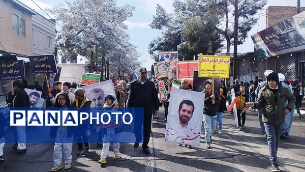 راهپیمایی یوم الله ۲۲ بهمن ماه در شهرستان خلیل‌آباد
