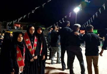 عزاداری دهه اول ماه محرم در روستای آبگرمک شهرستان جم