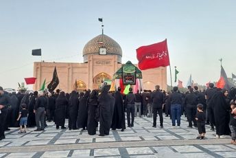 حضور گسترده هیئت‌های مذهبی در بارگاه منور امامزاده محمد عابد کاخک