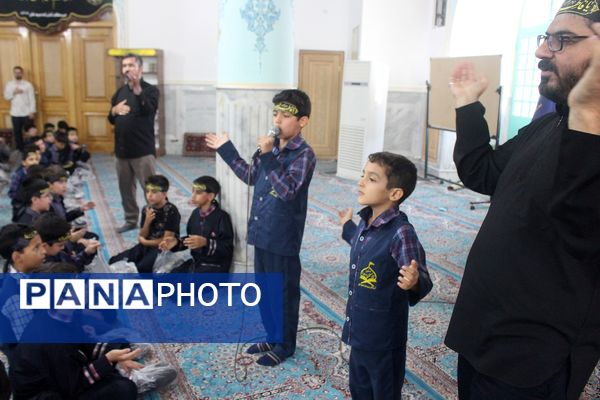 عزاداری دانشآموزان قم در آستان مقدس امامزاده سیدعلی(ع)