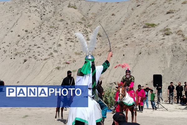 مراسم تعزیه خوانی در روز اربعین حسینی در شهر بار