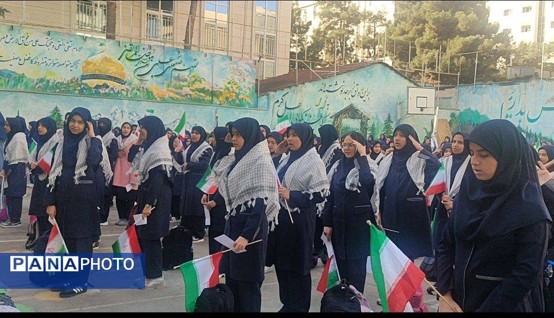 زنگ مهر ، نوای مقاومت در دبیرستان شاهد تکتم مشهد 