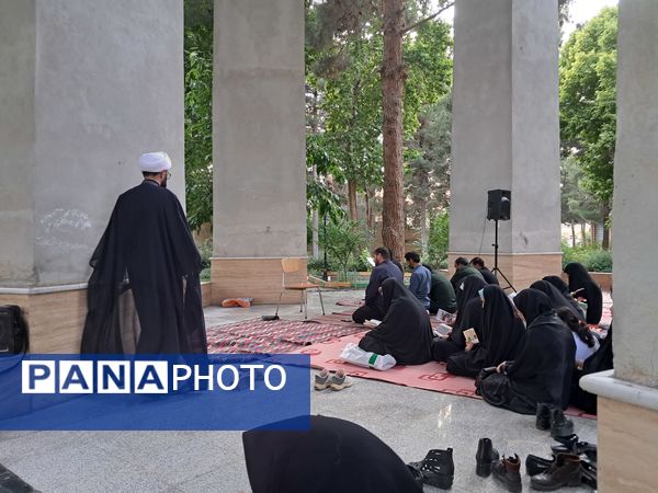 مراسم شهادت امام محمد باقر (ع) درکنار شهدای گمنام پارک وحدت آشخانه