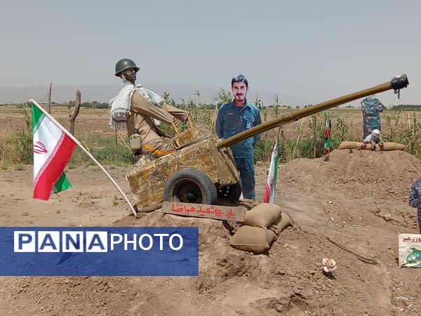 نمایشگاه «غنچه‌های خونین» شهر جعفریه قم 