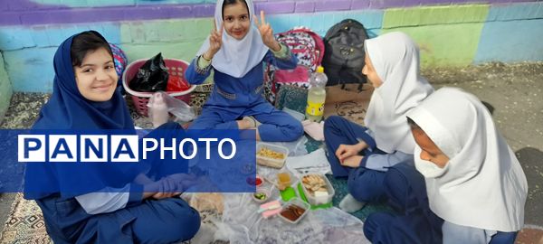 صبحانه سالم به مناسبت هفته سلامت در مدرسه ربابه هاشمیان یزدی شیروان