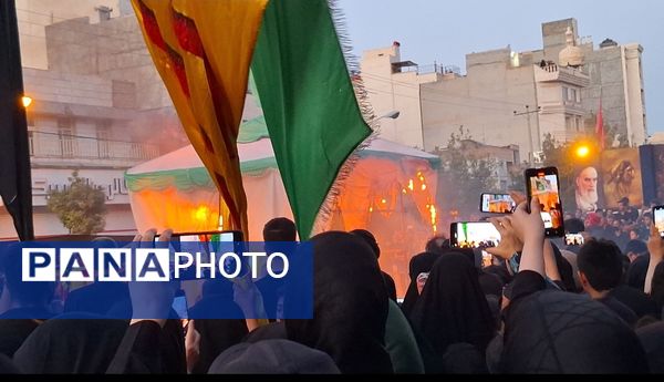 آیین خیمه سوزان عصر عاشورا در مشهد