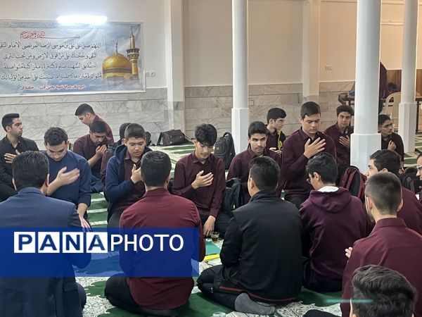 مراسم هیات دانش‌آموزی دبیرستان نمونه آیت الله خامنه‌ای کاشمر