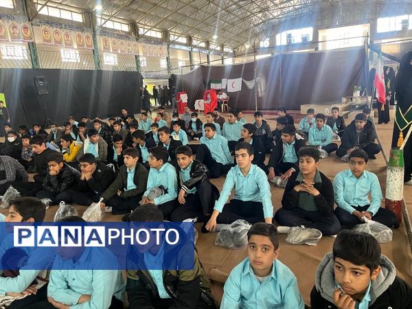 حضور پرشور دانش‌آموزان مدارس خاتم در رزمایش اقتدار بسیجیان