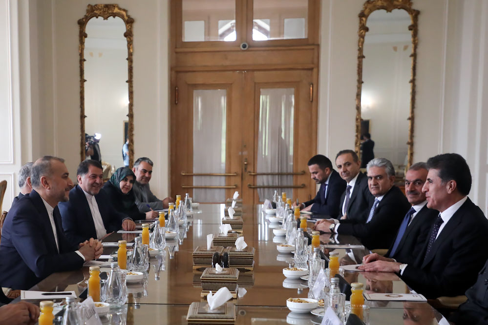 دیدار رئیس اقلیم کردستان عراق با امیرعبداللهیان
