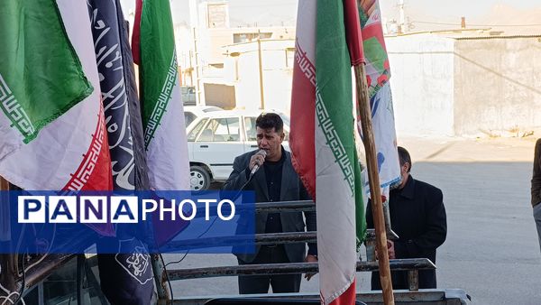 مراسم تشییع شهید گمنام در شهر سفیددشت 