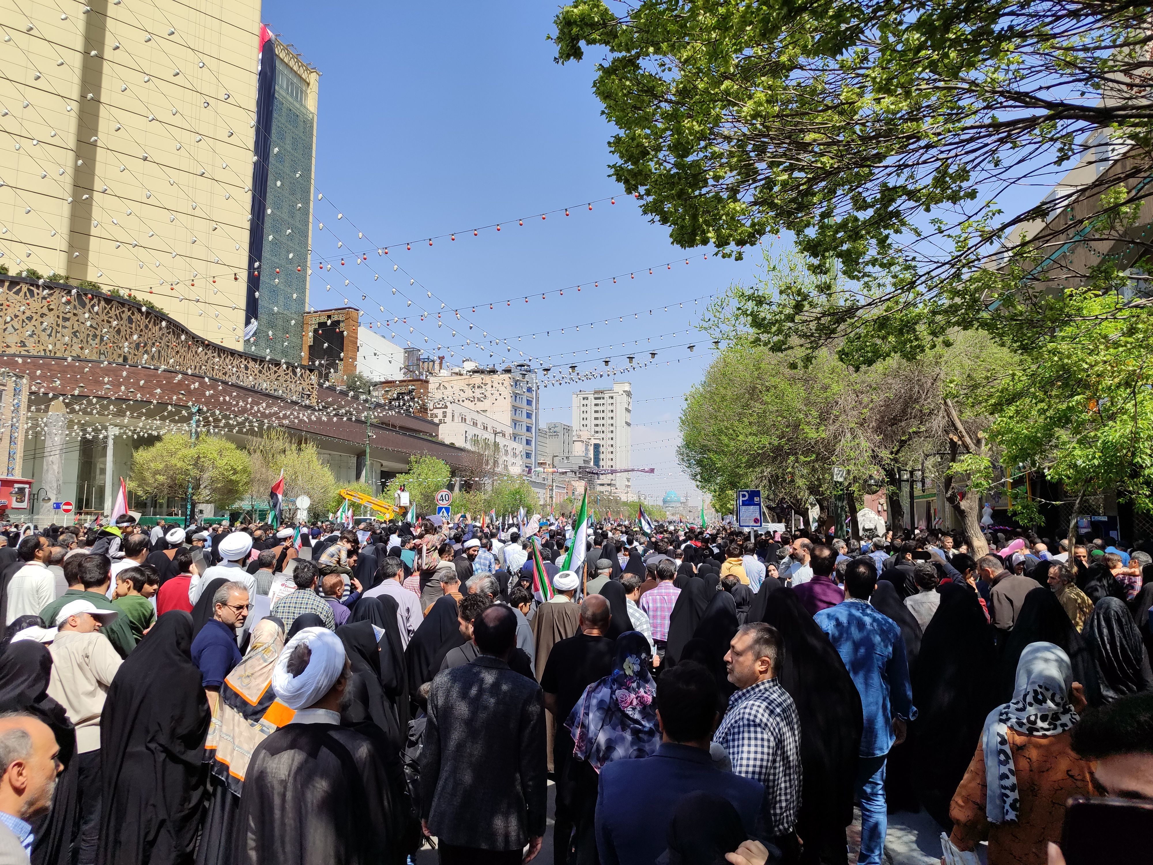 حضور پرشور مردم سرخس در راهپیمایی علیه رژیم صهیونسیتی