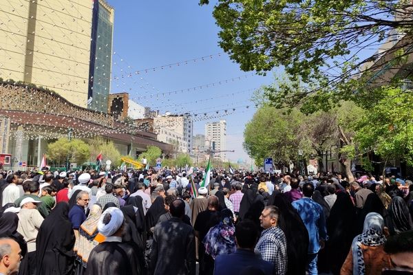 راهپیمایی روز جهانی قدس در مشهد مقدس