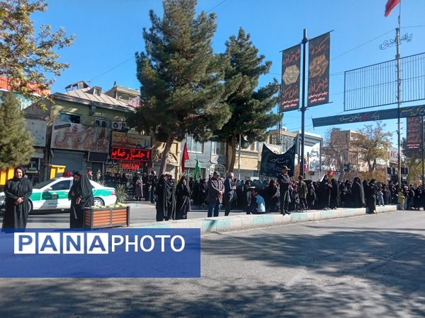 مراسم عزاداری شهادت حضرت فاطمه زهرا (س) در خیابان های نیشابور