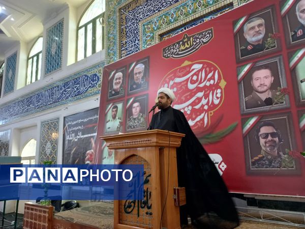 بزرگداشت شهدای اقتدار با حضور مردم شیعه و اهل سنت تربت‌جام