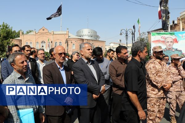 تشییع پیکر شهید نارنجی در ارومیه