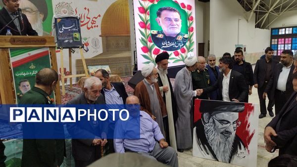 مراسم اولین سالگرد شهادت  سید حسن نصرالله، شهید حاج عباس نیلفروشان و سید هاشم صفی الدین در گلستان شهدا اصفهان 