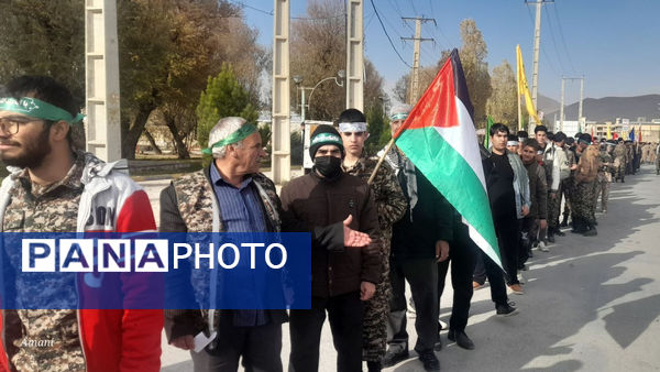 نمایش اقتدار بسیجیان در نورآباد به‌مناسبت هفته بسیج مستضعفین