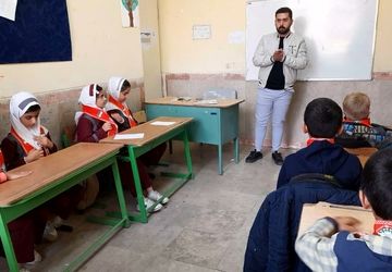 مانور زلزله در دبستان شهدای سراب غضنفر