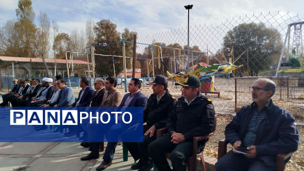 نمایش اقتدار بسیجیان در نورآباد به‌مناسبت هفته بسیج مستضعفین