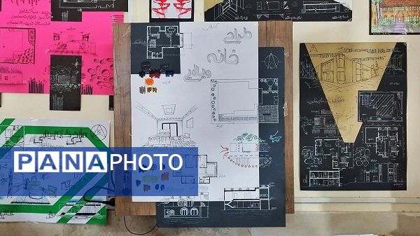 برپایی نمایشگاه آثار هنری دانش‌آموزان هنرستان حضرت خدیجه اشتهارد