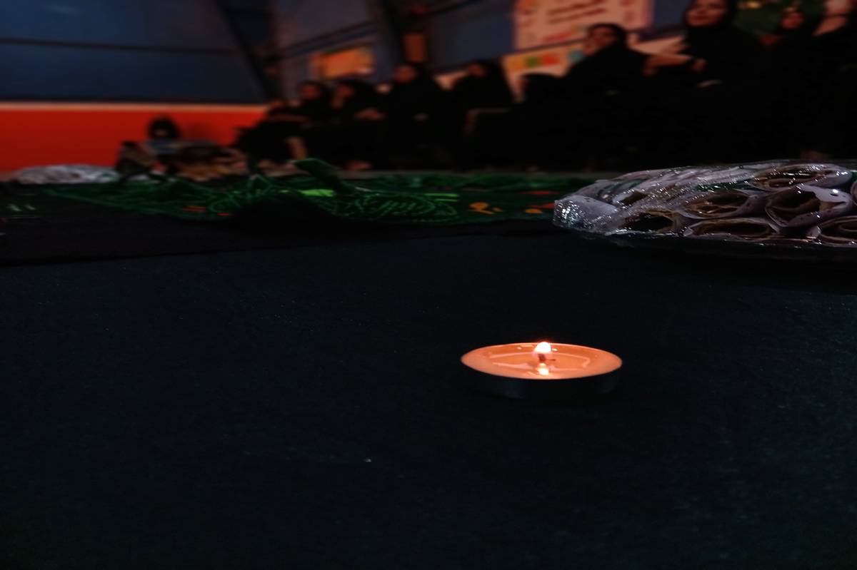 مراسم عزاداری سالروز شهادت حضرت زهرا(س)با حضور دختران ورزشکار شهر جعفریه قم 