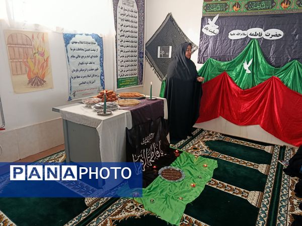 مراسم سوگواری شهادت حضرت فاطمه زهرا س در مدرسه گلشاد خلیل آباد 