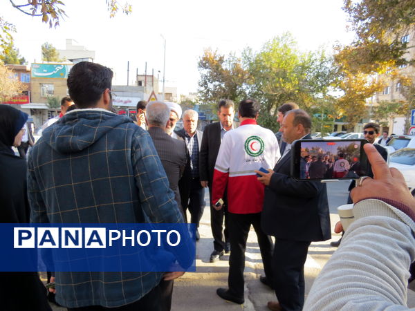 رزمایش دانش‌آموزی پدافند غیرعامل در شهرستان بجنورد 