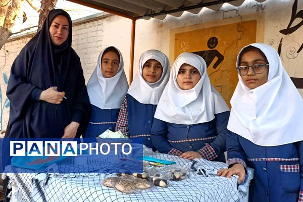 برپایی موکب مقاومت به‌مناسبت هفته بسیج در دبستان جنت ملارد 