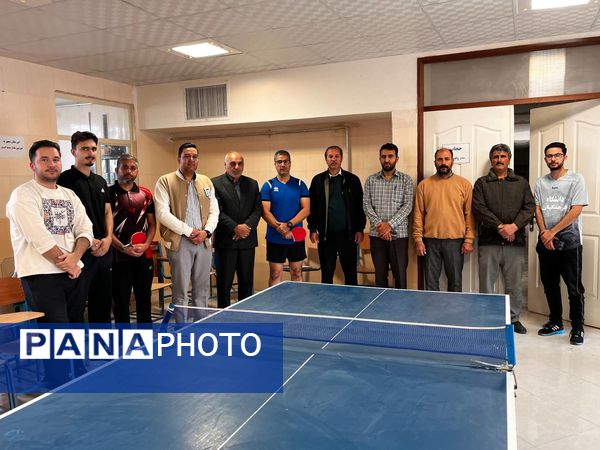 رقابت ورزشی تنیس روی میز فرهنگیان در نوخندان