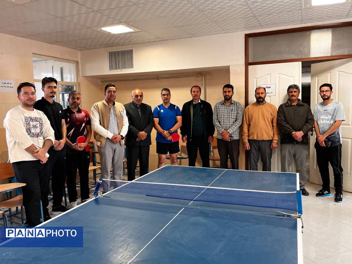 رقابت ورزشی تنیس روی میز فرهنگیان در نوخندان