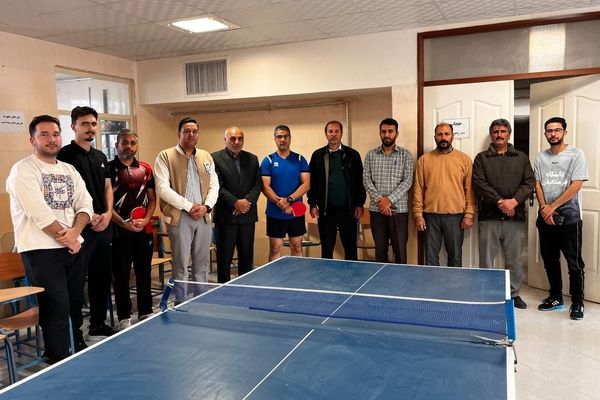 رقابت ورزشی تنیس روی میز فرهنگیان در نوخندان