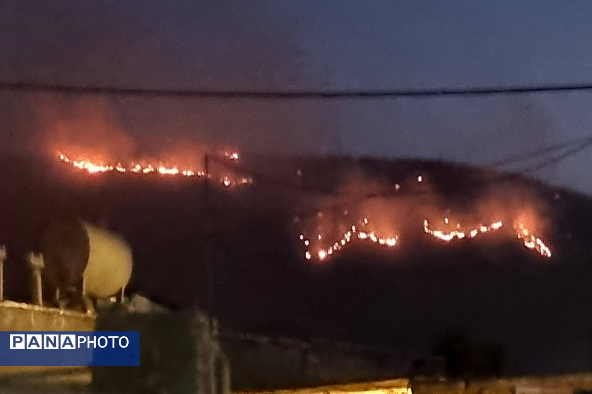 طبیعت سبز لرستان همچنان در محاصره آتش است؛ ضروت بسیج همگانی برای اطفای حریق در جنگل‌های ویسیان