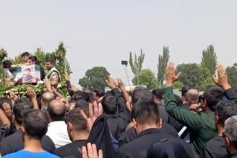 تشییع پیکر مطهر شهید مهدی قهرمانی وتجدید میثاق مردم با شهید عزیز شهرستان رباط‌کریم