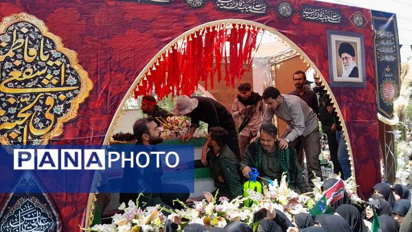 مردم کرج پیکر شهدا حمله رژیم غاصب صهیونیستی به ایران را با عشق و احترام تشییع کردند