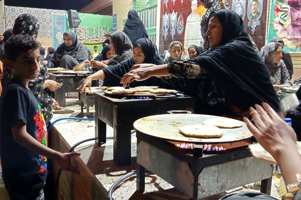 برپایی موکب خودجوش مردمی در مسجد صاحب‌‌‌الزمان لردمنجلی میناب