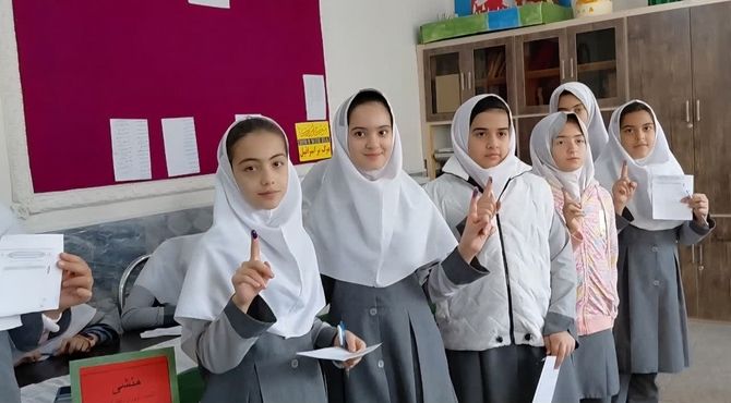 انتخابات شورای دانش‌آموزی دبستان پروین اعتصامی