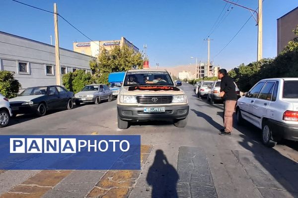 استقبال از شهید گمنام در دبیرستان معارف صدرا ولایت 