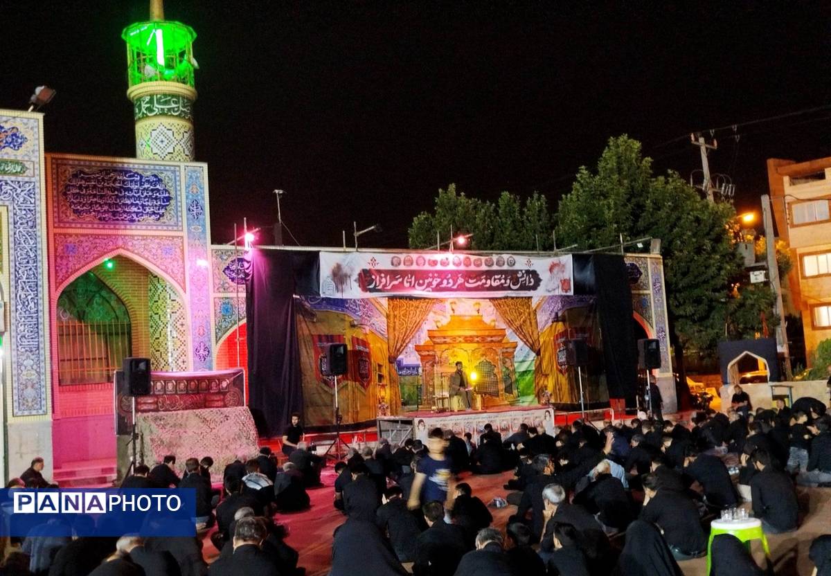 مراسم شب عاشورا در گلزار شهدای نیشابور