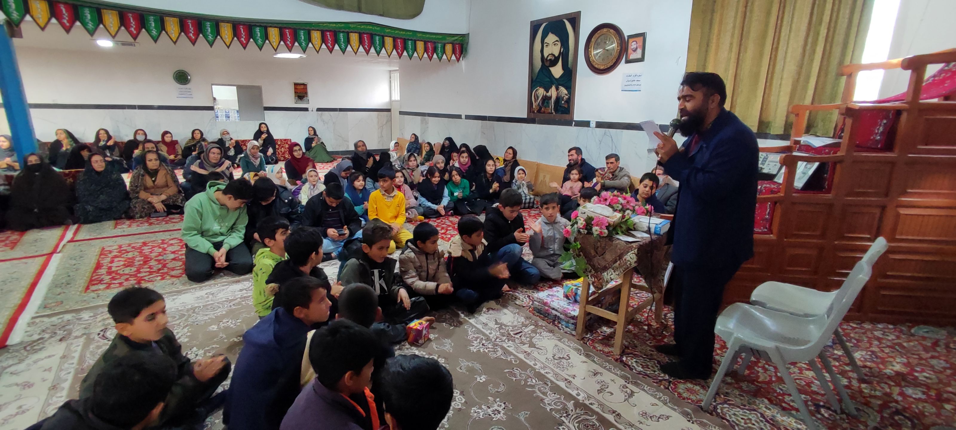 جشن ولادت حضرت علی (ع) پایگاه بسیج مطهره روستای تنسوان شیروان