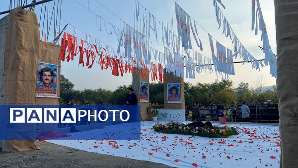 تشییع پیکر مطهر شهید گمنام با عطر فاطمیه