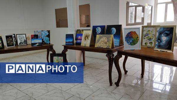 نمایشگاه دستاوردهای هنرجویان هنرستان شیخ محمد بلیغ و معرفت در شهرستان فیروزکوه